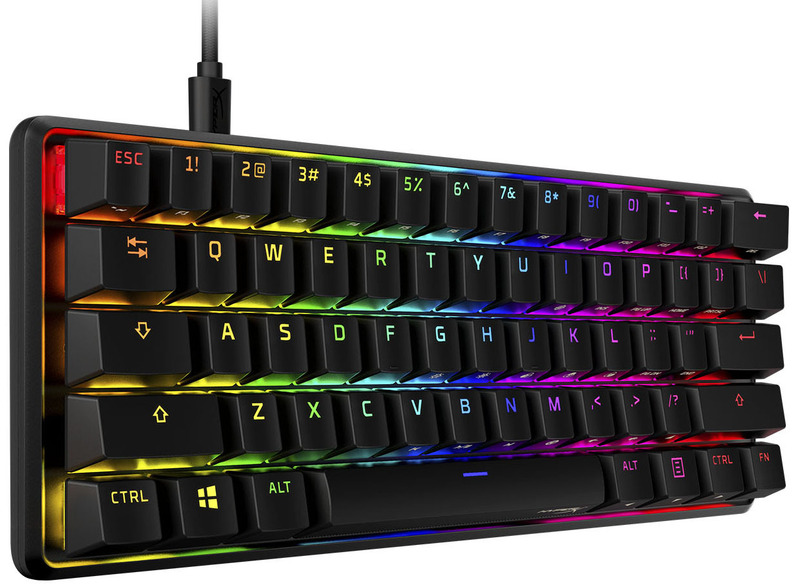 Teclado mecánico compacto para juegos con retroiluminación RGB de 1win